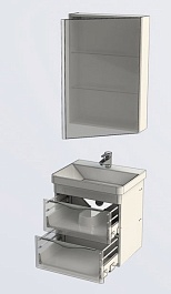 Aquanet Мебель для ванной "Орлеан 60" белая (183184) – фотография-4