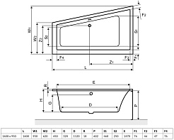 Excellent Акриловая ванна M-Sfera Slim 160x100 правая – фотография-3