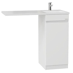 Onika Тумба под раковину Милтон Нова 38 напольная под стиральную машину белая – фотография-1