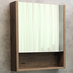 Comforty Зеркальный шкаф Марио 60 дуб темный – фотография-1