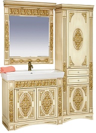 Misty Тумба с раковиной Беатрис 80 бежевая патина – фотография-4