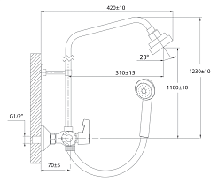 Варион Душевая система "Каскад 1080875" с термостатом – фотография-2
