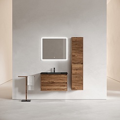 Sancos Тумба с раковиной Libra 80 дуб чарльстон раковина Element 81 CN7005MB – фотография-8