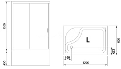 Royal Bath Душевой уголок 120/80 BP RB 8120BP-T-L – фотография-5