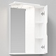 Водолей Зеркальный шкаф Лира 55 R белый – фотография-8