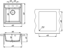 Florentina Мойка кухонная Консул 450 серый шелк – фотография-4