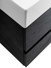 BelBagno Тумба с раковиной Molveno-46 80 подвесная nero – фотография-8