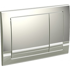 Schwab Кнопка смыва Riva Duo Mini глянцевый хром – фотография-1