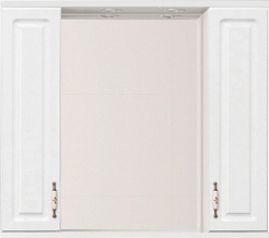 Style Line Зеркальный шкаф Олеандр-2 900/С белый – фотография-1