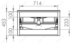 Aquanet Тумба с раковиной Паллада 80 белая – фотография-4