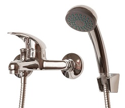 Frap Смеситель для ванны с душем H02 F3002-B хром – фотография-1