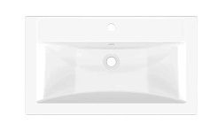 Mixline Тумба с раковиной Сура 80 графит/белая – фотография-5