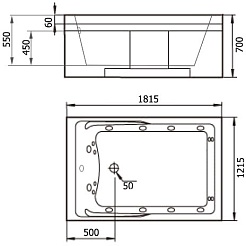 Gemy Акриловая ванна G9061 B R – фотография-4