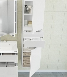 СанТа Пенал для ванной Лондон 40 подвесной – фотография-4