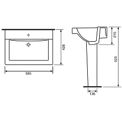 Santeri Пьедестал для раковины "Орион" 413984 – фотография-2