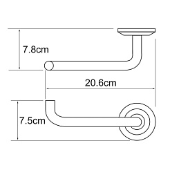 WasserKRAFT Держатель туалетной бумаги "Rhein K-6296" – фотография-3
