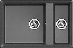 Granfest Мойка кухонная GF-LV-760K графит – фотография-2