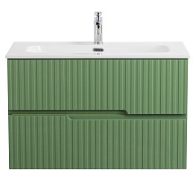 Cezares Тумба с раковиной Duet-N 80 подвесная CZR-8073-80 фисташковый софт