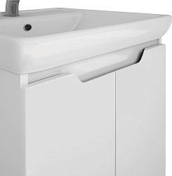 Dreja Тумба под раковину Q (D) 55 подвесная белая – фотография-4