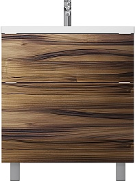 Am.Pm Тумба с раковиной Gem 75 орех – фотография-1