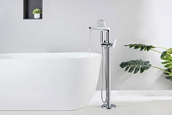 Aquatek Напольный смеситель для ванны с душем Бетта AQ1145CR хром – фотография-6