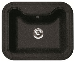 Florentina Мойка гранитная Крит 630 черный – фотография-1