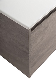 BelBagno Тумба с раковиной Kraft 100 L подвесная Cemento Grigio – фотография-8