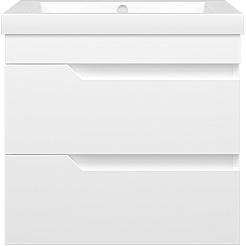 Misty Тумба под раковину Софт 60 подвесная белая – фотография-1