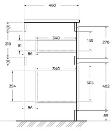 BelBagno Тумба с раковиной Kraft 60 напольная Rovere Tabacco с раковиной BB1923-600 – фотография-9