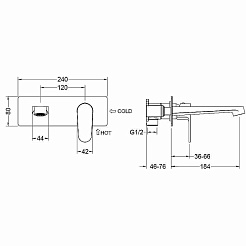 Aquatek Смеситель для раковины Оберон AQ1213MB матовый черный – фотография-4