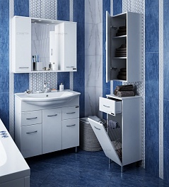 СанТа Шкаф для ванной ПШ 20х80 – фотография-5