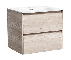 Sancos Мебель для ванной Libra 60 дуб галифакс натуральный – фотография-5