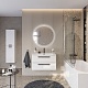 BelBagno Мебель для ванной Eco Cer-N 80 CZR-8073-80 bianco opaco ручки матовые чёрные – фотография-29