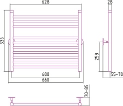Стилье Полотенцесушитель Универсал-53 600х600 – фотография-2