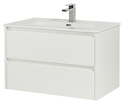 BelBagno Тумба с раковиной Kraft 100 подвесная Bianco Opaco – фотография-1