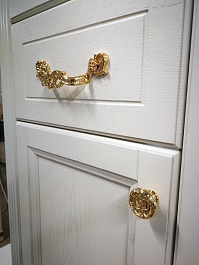 ValenHouse Комплект мебели Эллина 120 белый, фурнитура золото – фотография-4