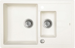 Iddis Мойка гранитная Vane G V20W785i87 белая – фотография-1