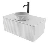 Зов Тумба с раковиной Кито Флавио 60 подвесная со столешницей белая