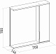 Mixline Зеркальный шкаф Лайн 70 R белый – картинка-14