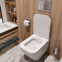 Ceruttispa Унитаз подвесной Mimi Aria MW CT8919 белый матовый – фотография-4