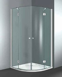 VismaraVetro Душевой уголок Sintesi Tonda ST 90 Satin – фотография-1