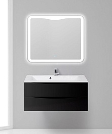 BelBagno Тумба с раковиной MARINO 1000 Nero Lucido – фотография-3