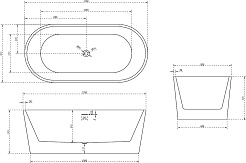 ABBER Акриловая ванна AB9209 170x80 – фотография-7