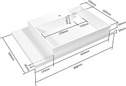 СанТа Раковина под стиральную машину Юпитер 80x50 R белая – фотография-5