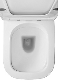 Azario Унитаз-компакт Mirada S AZ-1288A безободковый с бачком с сиденьем микролифт белый – фотография-11
