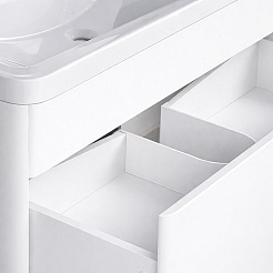 Vivon Тумба под раковину Atwood 60 подвесная белая матовая – фотография-12