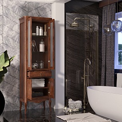 Opadiris Шкаф-пенал для ванной Лоренцо 55 светлый орех – фотография-3