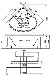 Triton Акриловая ванна "Виктория" со стеклом – фотография-11
