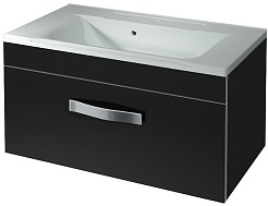 Какса-а Мебель для ванной Хилтон 80 черная – фотография-6