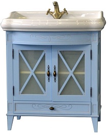 Атолл Мебель для ванной Ретро 80 blue – фотография-6